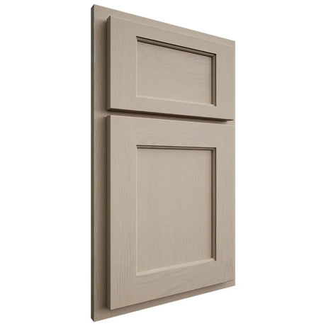 Shiloh Cabinetry Partial Overlay Square Flat Maple Plain Cut Pebble Door