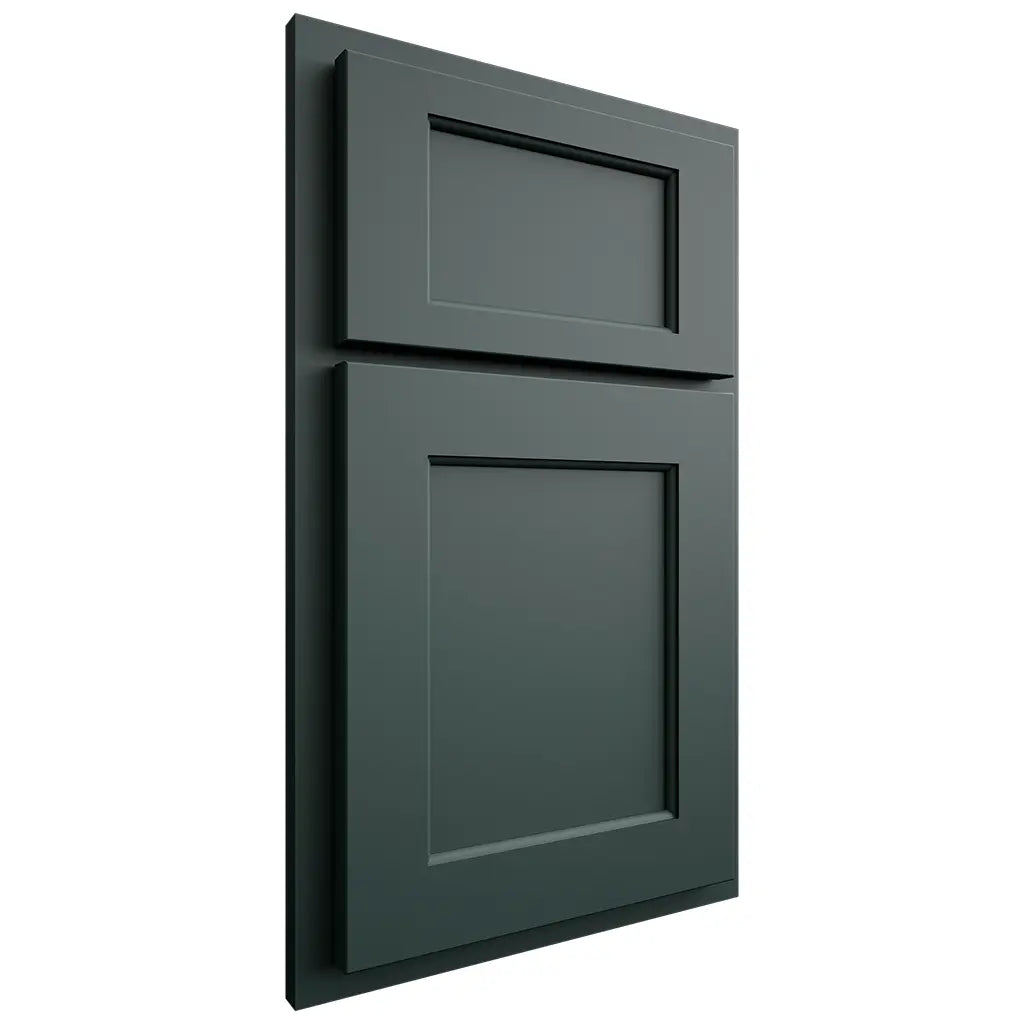 Shiloh Cabinetry Partial Overlay Square Flat Paintable Billiard Green Door