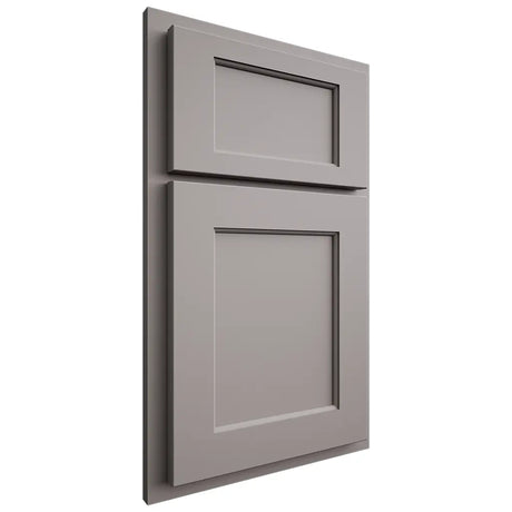 Shiloh Cabinetry Partial Overlay Square Flat Paintable Dovetail Gray Door