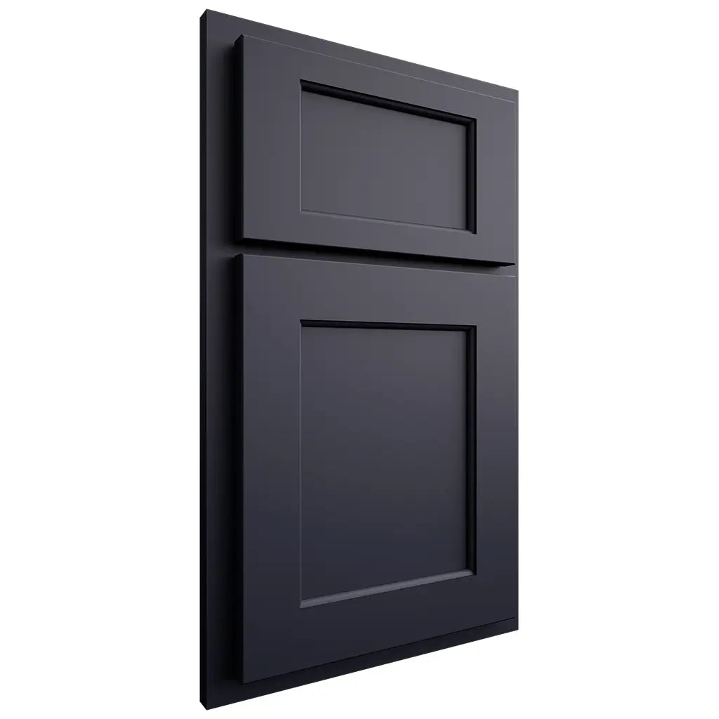 Shiloh Cabinetry Partial Overlay Square Flat Paintable Hale Navy Door