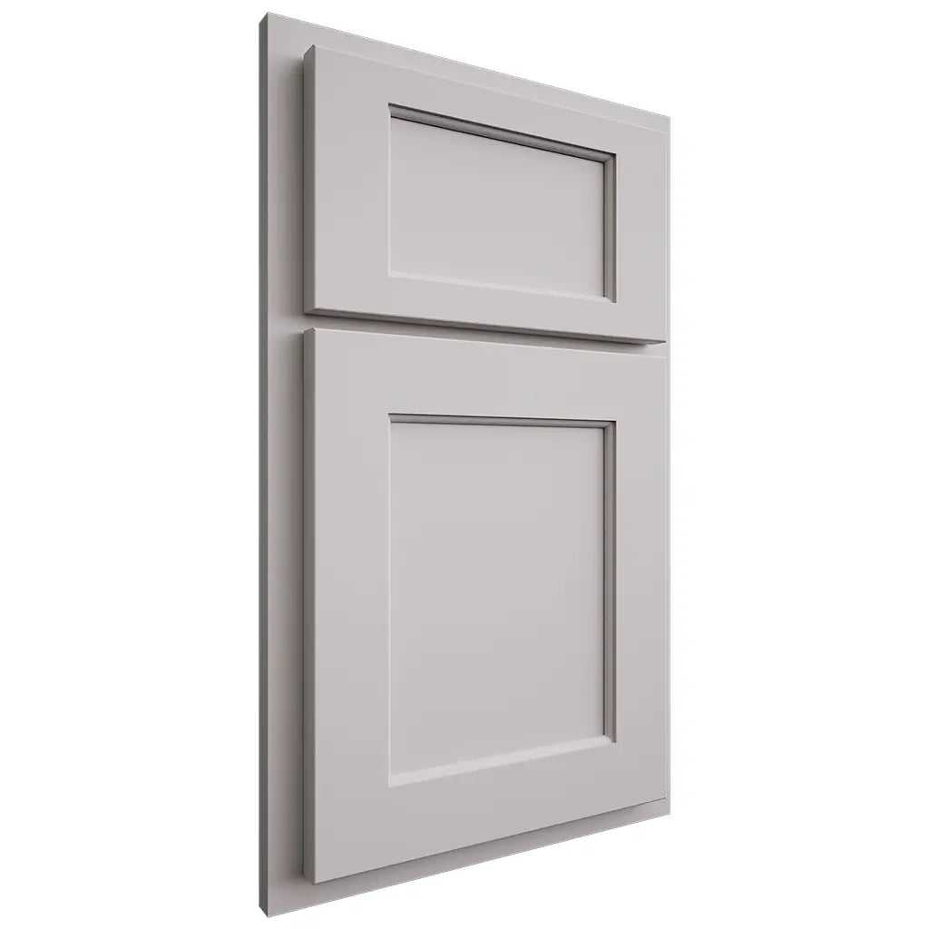 Shiloh Cabinetry Partial Overlay Square Flat Paintable Light French Gray Door