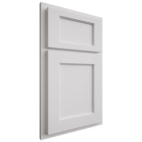 Shiloh Cabinetry Partial Overlay Square Flat Paintable Polar Door