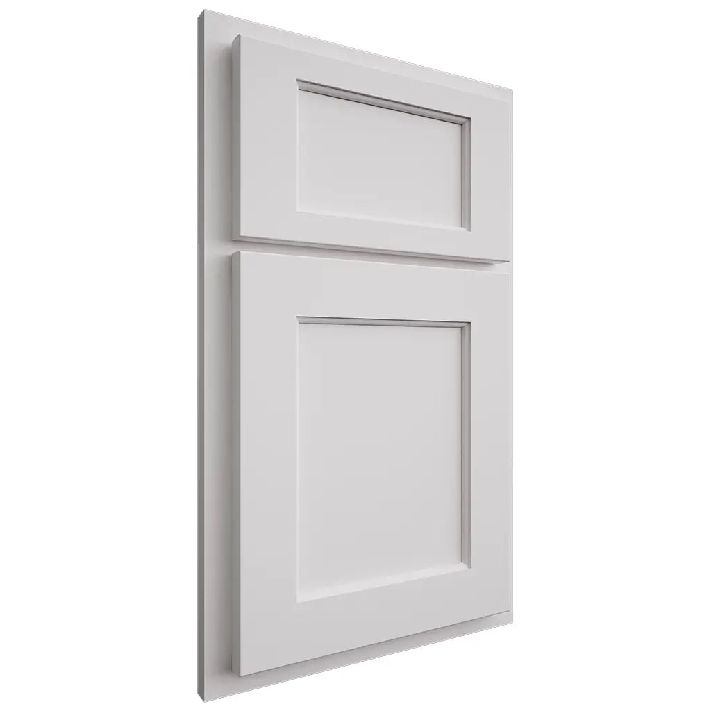 Shiloh Cabinetry Partial Overlay Square Flat Paintable Pure White Door