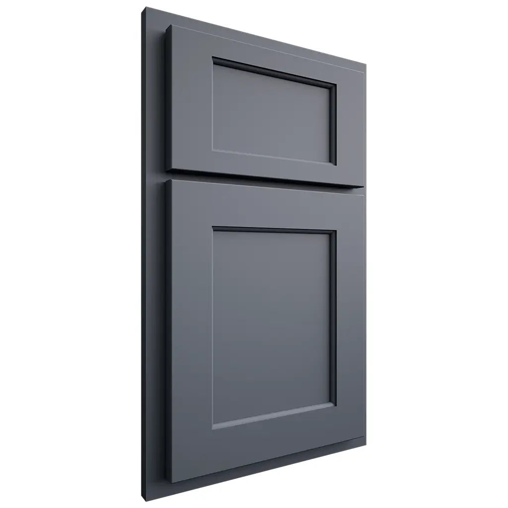 Shiloh Cabinetry Partial Overlay Square Flat Paintable Slate Tile Door