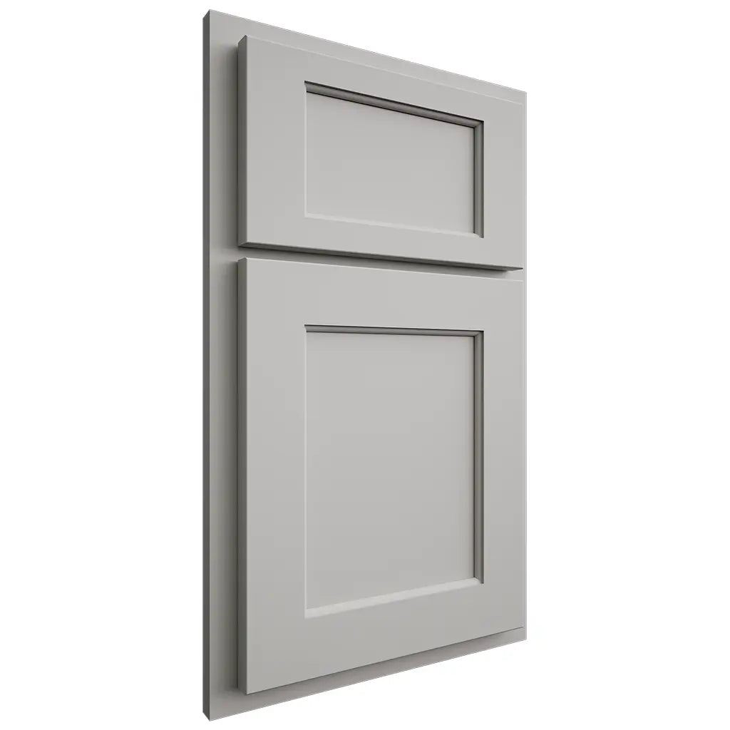 Shiloh Cabinetry Partial Overlay Square Flat Paintable Unusual Gray Door