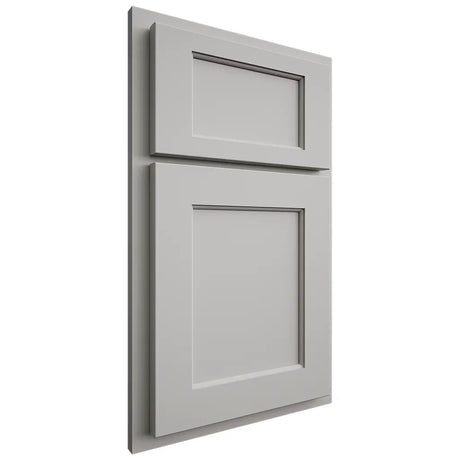 Shiloh Cabinetry Partial Overlay Square Flat Paintable Unusual Gray Door