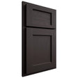 Shiloh Cabinetry Partial Overlay Square Flat Poplar Plain Cut Carbon Door