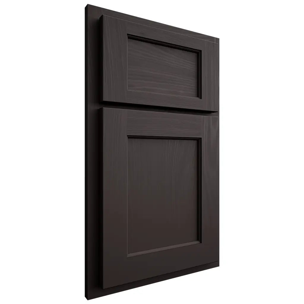 Shiloh Cabinetry Partial Overlay Square Flat Poplar Plain Cut Carbon Door