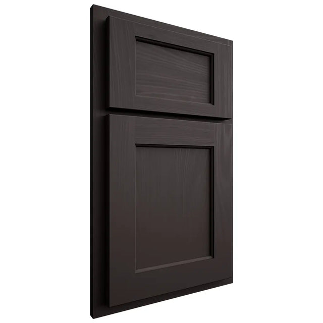 Shiloh Cabinetry Partial Overlay Square Flat Poplar Plain Cut Carbon Door