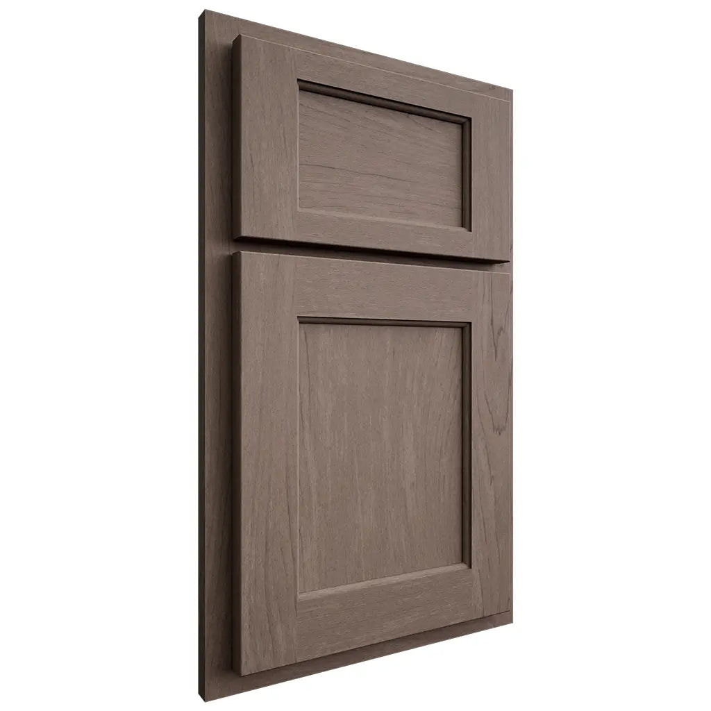 Shiloh Cabinetry Partial Overlay Square Flat Poplar Plain Cut River Rock Door