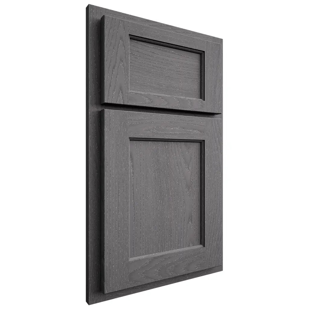 Shiloh Cabinetry Partial Overlay Square Flat Red Oak Plain Cut Cadet Door