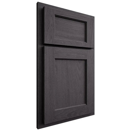 Shiloh Cabinetry Partial Overlay Square Flat Red Oak Plain Cut Harbor Door