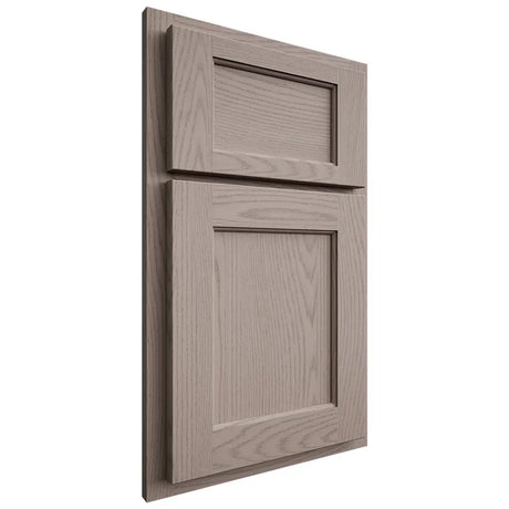 Shiloh Cabinetry Partial Overlay Square Flat Red Oak Plain Cut Sterling Door