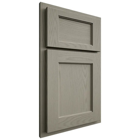 Shiloh Cabinetry Partial Overlay Square Flat Red Oak Plain Cut Thyme Door
