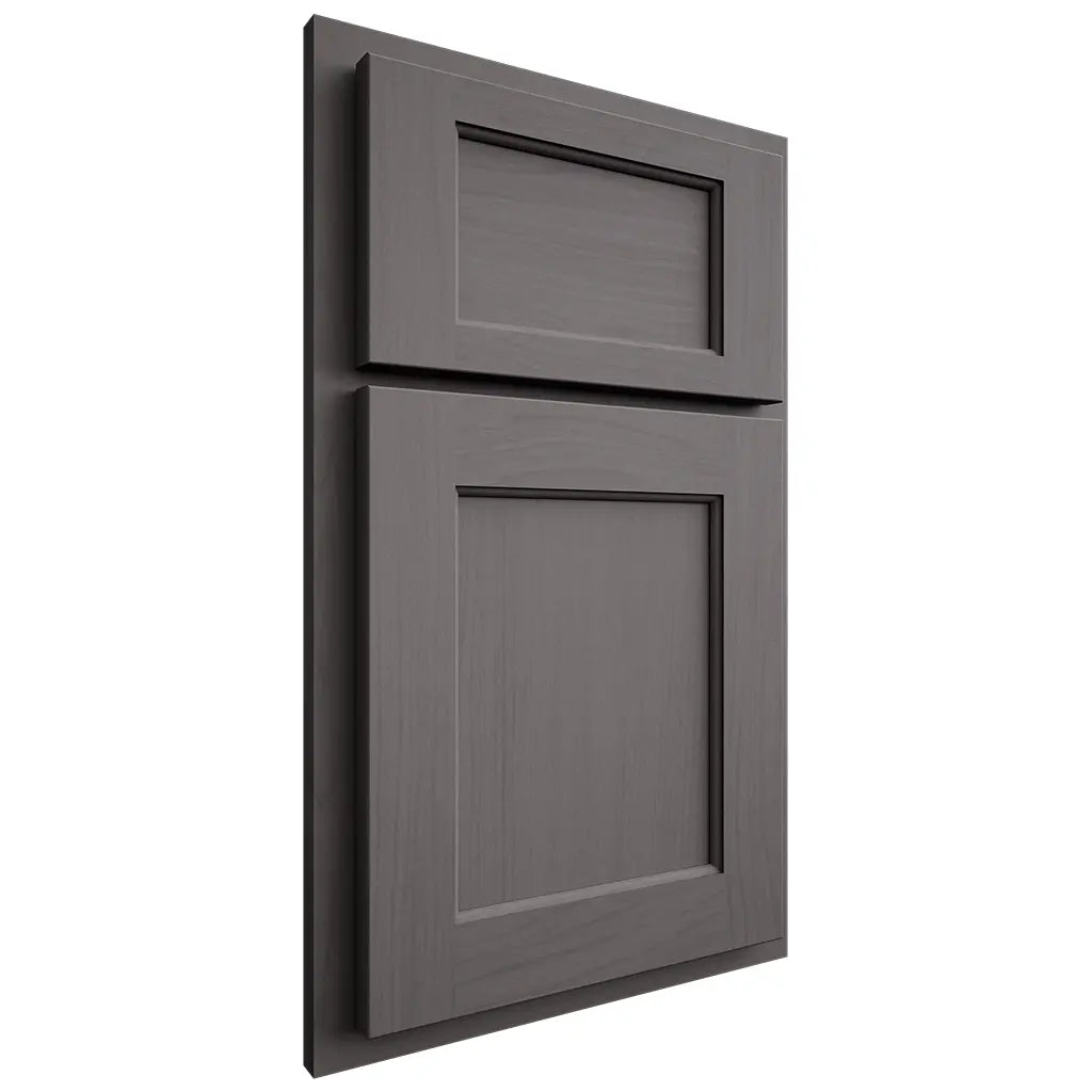 Shiloh Cabinetry Partial Overlay Square Flat Walnut Plain Cut Cadet Door