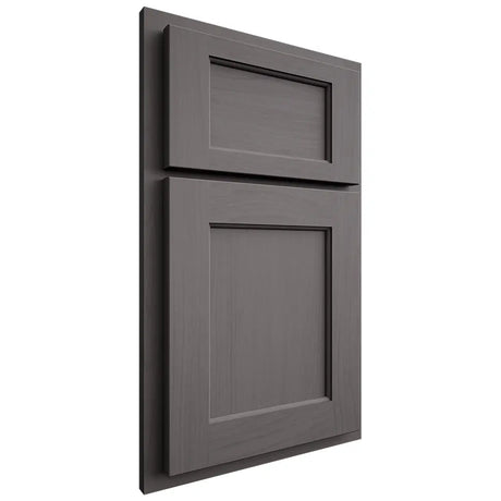 Shiloh Cabinetry Partial Overlay Square Flat Walnut Plain Cut Cadet Door