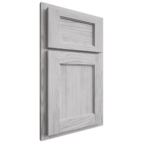 Shiloh Cabinetry Partial Overlay Square Flat Walnut Plain Cut Stratus Door