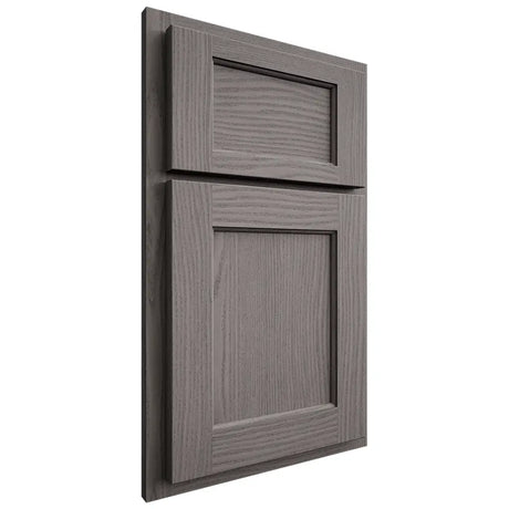 Shiloh Cabinetry Partial Overlay Square Flat White Oak Plain Cut Flagstone Door