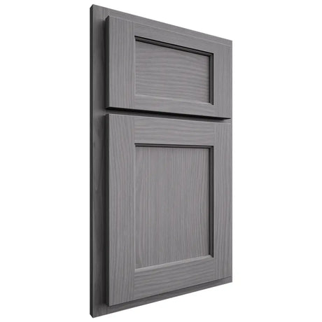 Shiloh Cabinetry Partial Overlay Square Flat White Oak Plain Cut Sterling Door