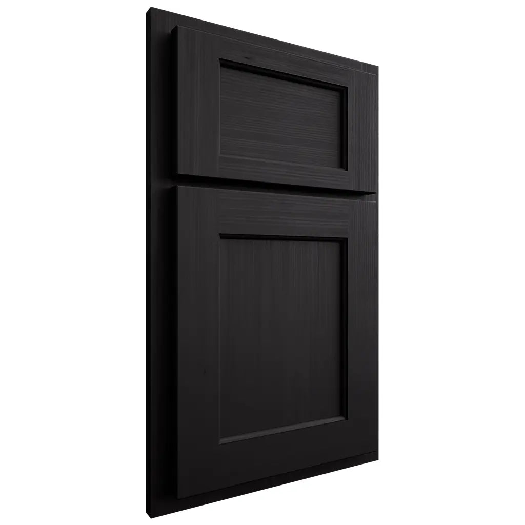 Shiloh Cabinetry Partial Overlay Square Flat White Oak Quarter Sawn Espresso Door