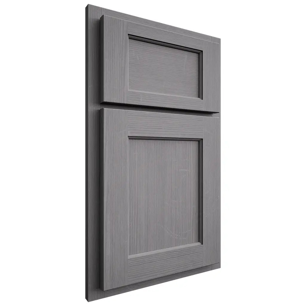 Shiloh Cabinetry Partial Overlay Square Flat White Oak Quarter Sawn Sterling Door