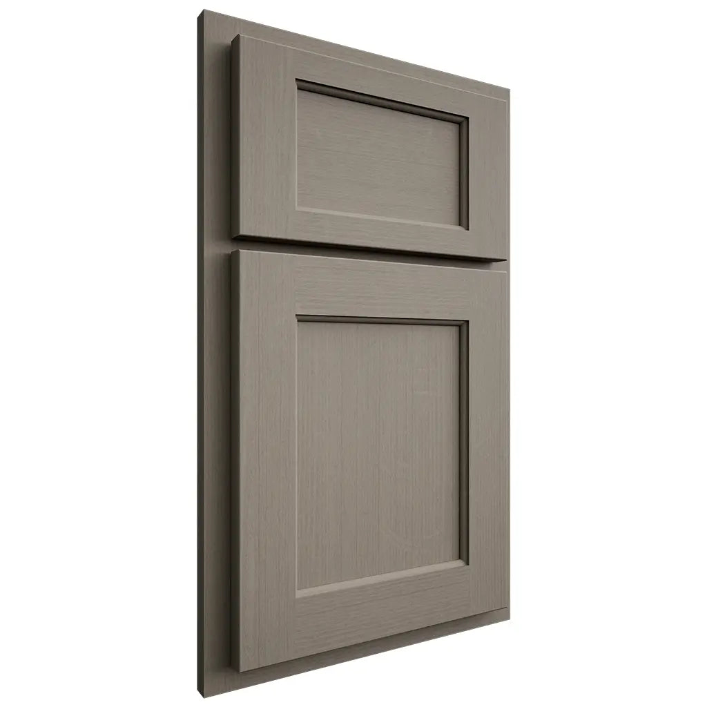 Shiloh Cabinetry Partial Overlay Square Flat White Oak Quarter Sawn Thyme Door