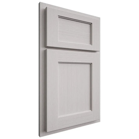 Shiloh Cabinetry Partial Overlay Square Flat White Oak Rift Cut Cotton Door