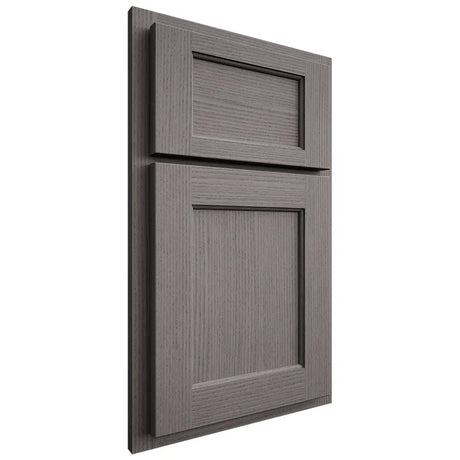 Shiloh Cabinetry Partial Overlay Square Flat White Oak Rift Cut Flagstone Door