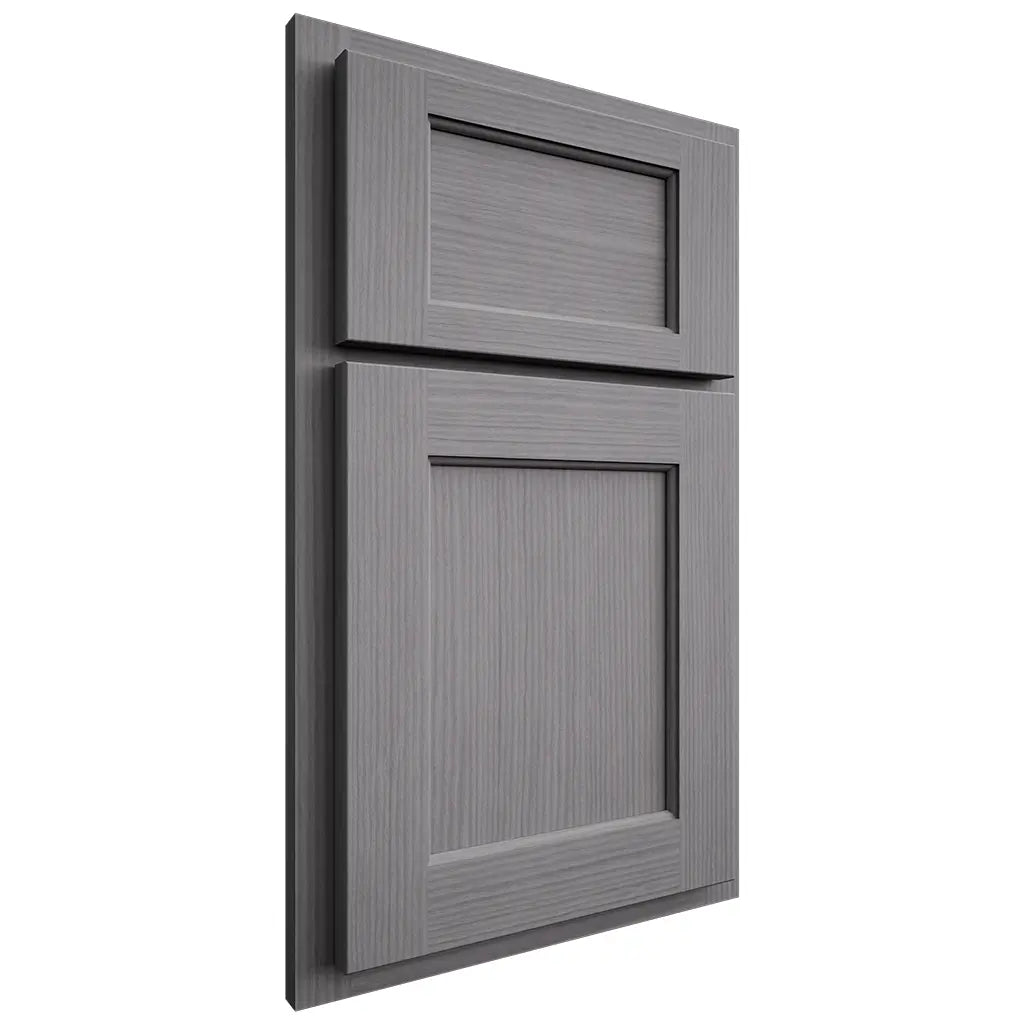 Shiloh Cabinetry Partial Overlay Square Flat White Oak Rift Cut Sterling Door