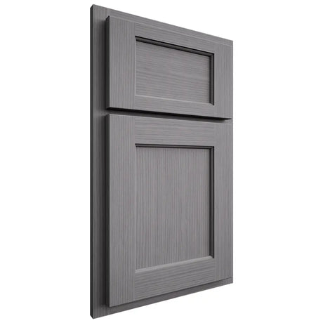 Shiloh Cabinetry Partial Overlay Square Flat White Oak Rift Cut Sterling Door