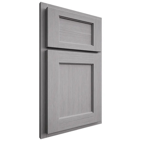 Shiloh Cabinetry Partial Overlay Square Flat White Oak Rift Cut Stratus Door