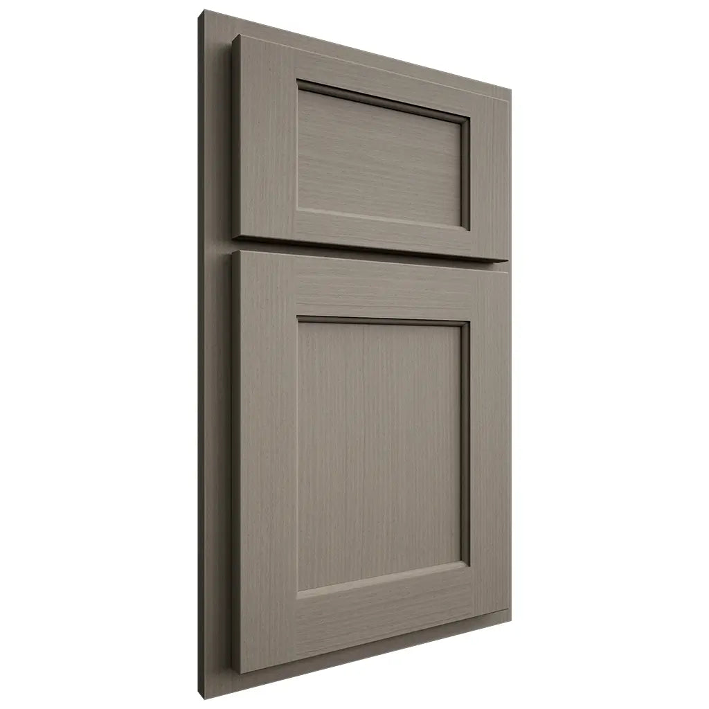 Shiloh Cabinetry Partial Overlay Square Flat White Oak Rift Cut Thyme Door