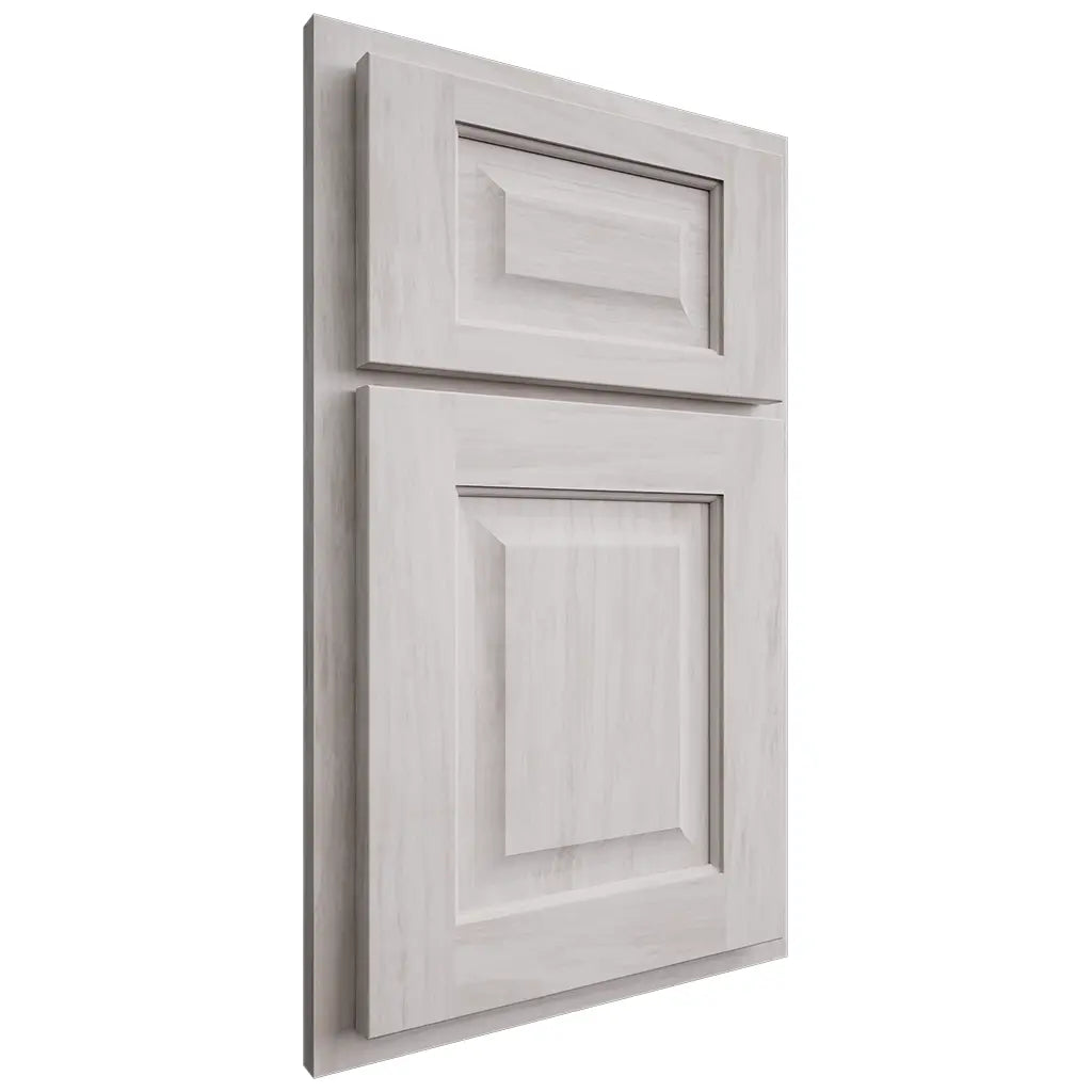 Shiloh Cabinetry Partial Overlay Square Raised Alder Plain Cut Cotton Door