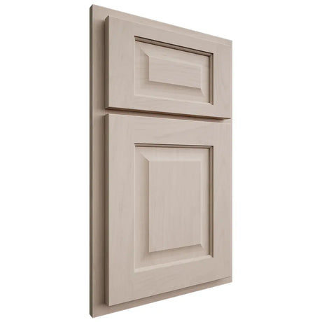 Shiloh Cabinetry Partial Overlay Square Raised Alder Plain Cut White Sands Door