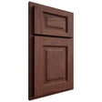 Shiloh Cabinetry Partial Overlay Square Raised Cherry Plain Cut Bourbon Door