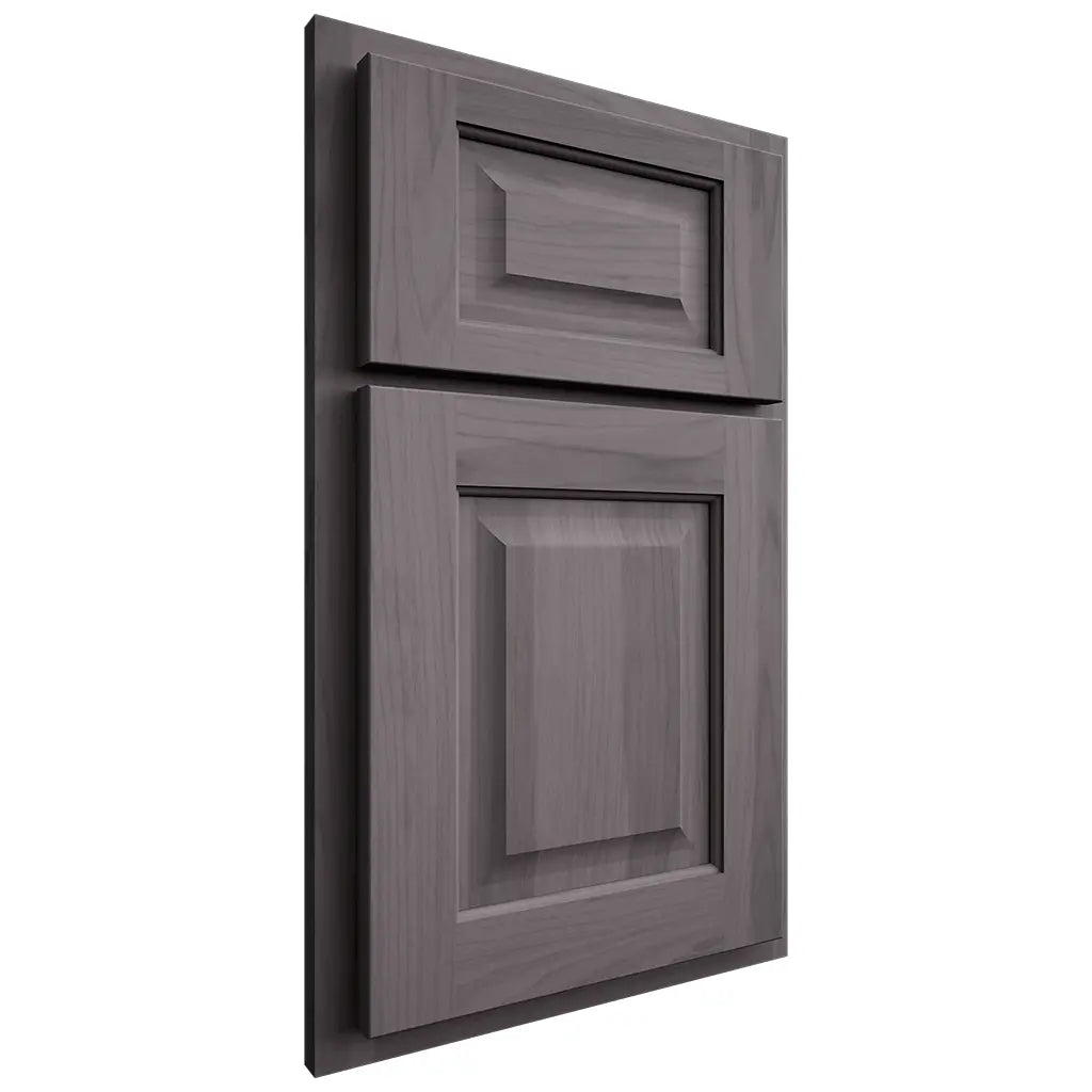 Shiloh Cabinetry Partial Overlay Square Raised Hickory Plain Cut Cadet Door