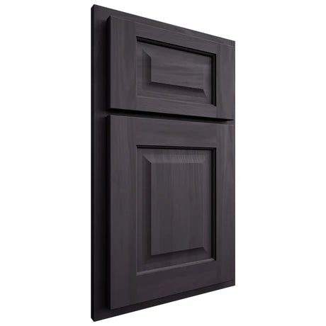 Shiloh Cabinetry Partial Overlay Square Raised Hickory Plain Cut Harbor Door