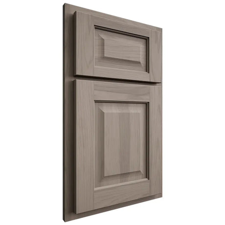 Shiloh Cabinetry Partial Overlay Square Raised Hickory Plain Cut Sterling Door