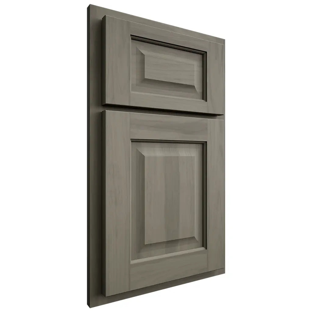 Shiloh Cabinetry Partial Overlay Square Raised Hickory Plain Cut Thyme Door