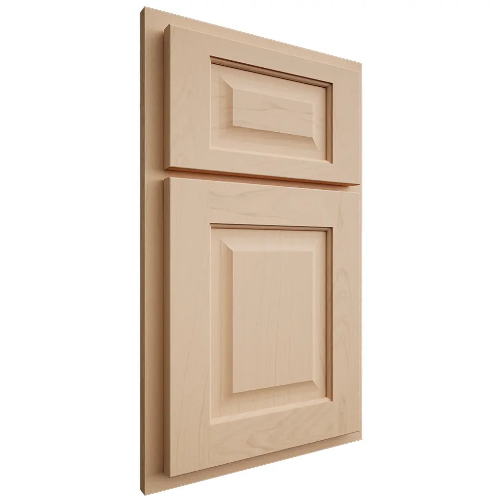 Shiloh Cabinetry Partial Overlay Square Raised Maple Plain Cut Natural Door