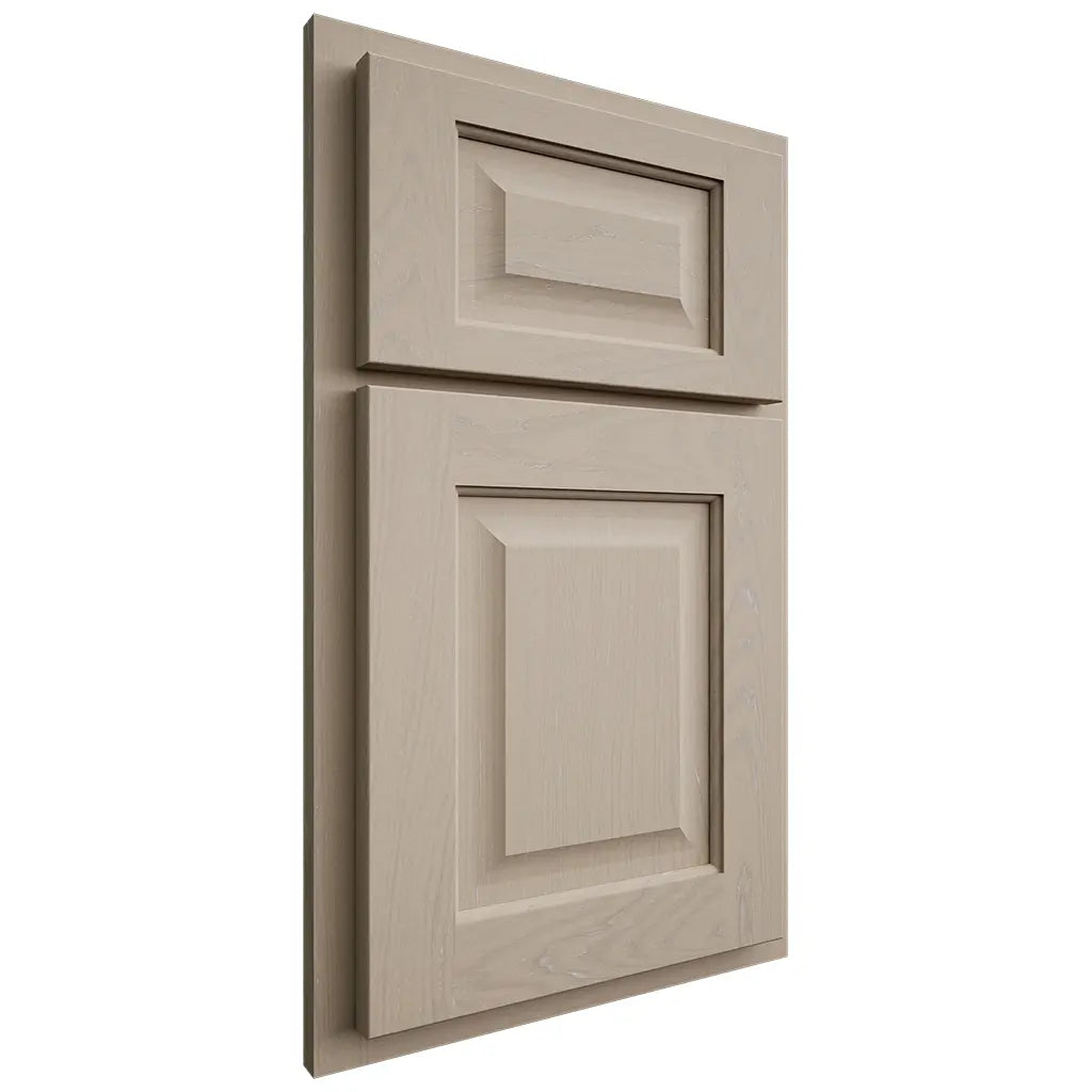 Shiloh Cabinetry Partial Overlay Square Raised Maple Plain Cut Pebble Door