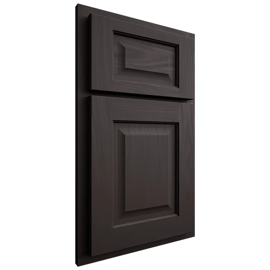 Shiloh Cabinetry Partial Overlay Square Raised Poplar Plain Cut Carbon Door