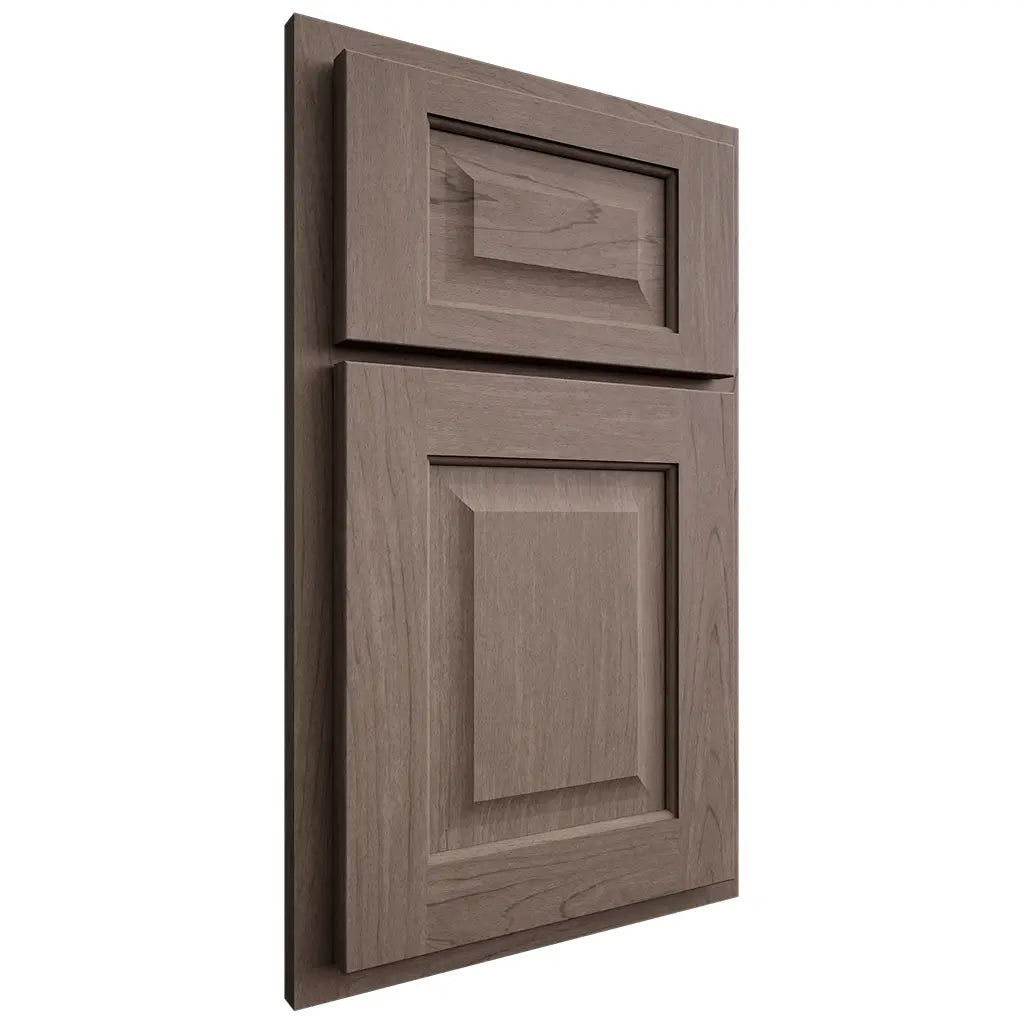 Shiloh Cabinetry Partial Overlay Square Raised Poplar Plain Cut River Rock Door