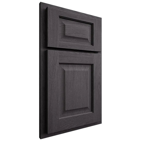 Shiloh Cabinetry Partial Overlay Square Raised Red Oak Plain Cut Harbor Door
