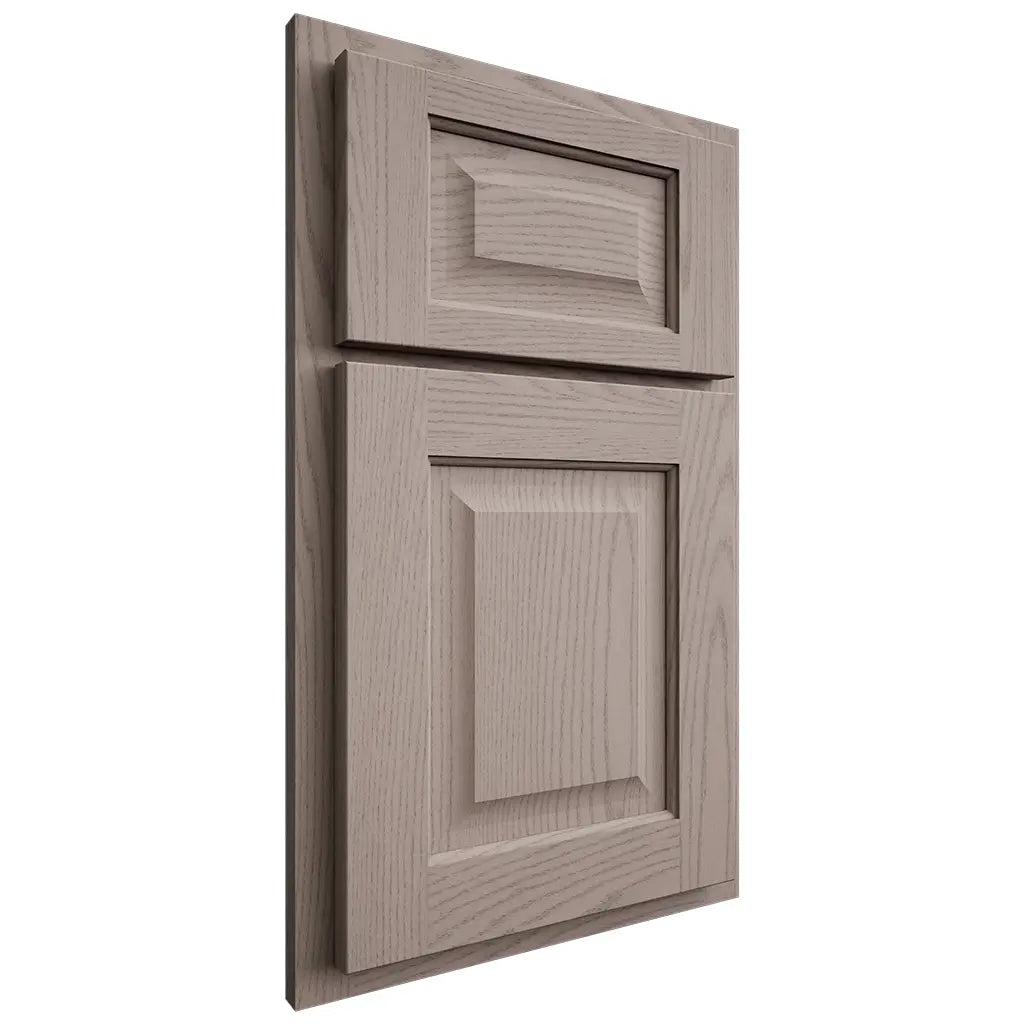 Shiloh Cabinetry Partial Overlay Square Raised Red Oak Plain Cut Sterling Door