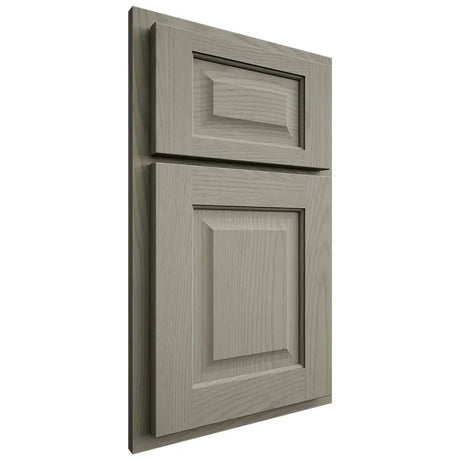 Shiloh Cabinetry Partial Overlay Square Raised Red Oak Plain Cut Thyme Door
