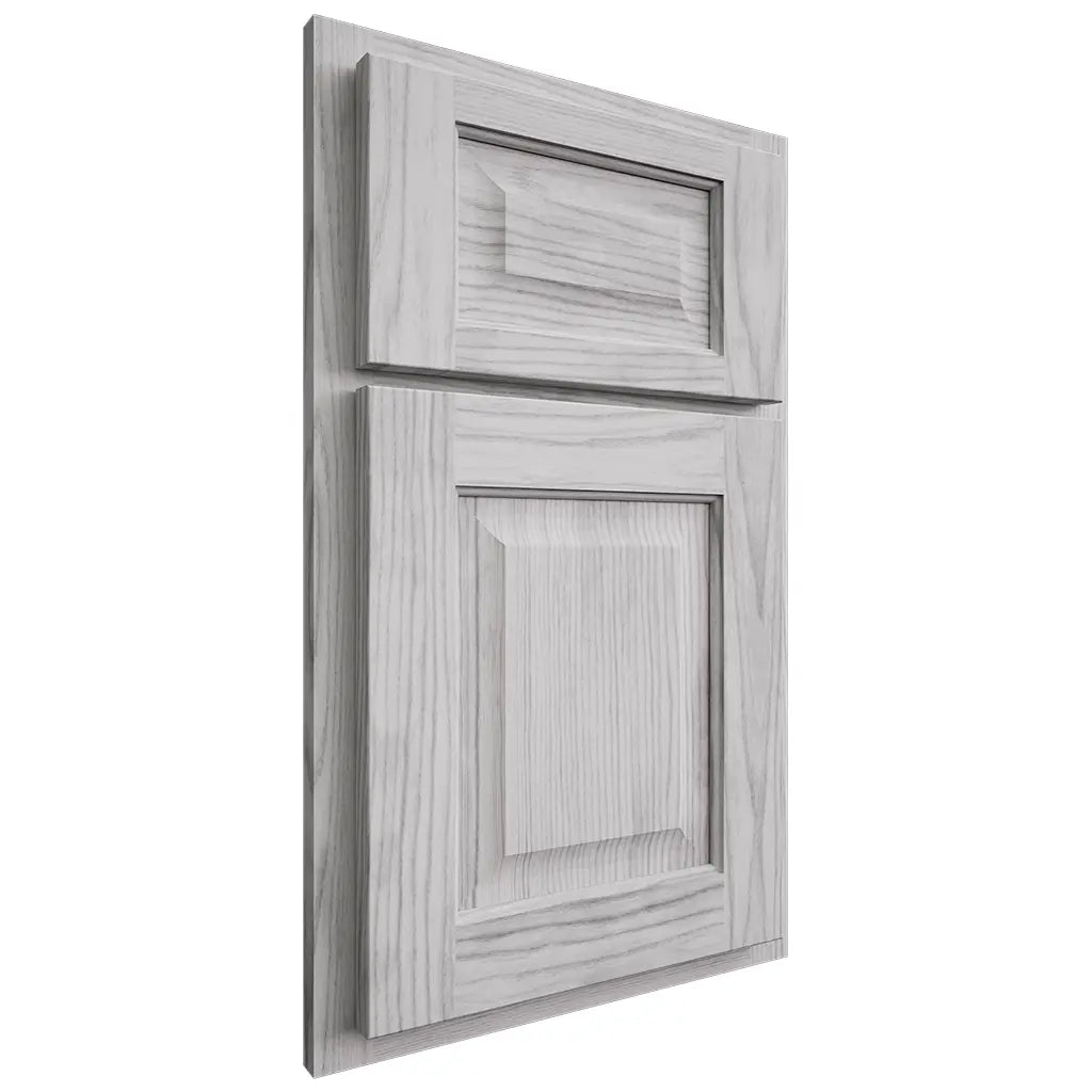 Shiloh Cabinetry Partial Overlay Square Raised Walnut Plain Cut Stratus Door