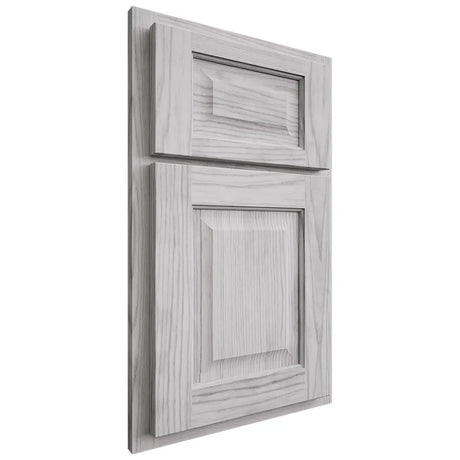 Shiloh Cabinetry Partial Overlay Square Raised Walnut Plain Cut Stratus Door