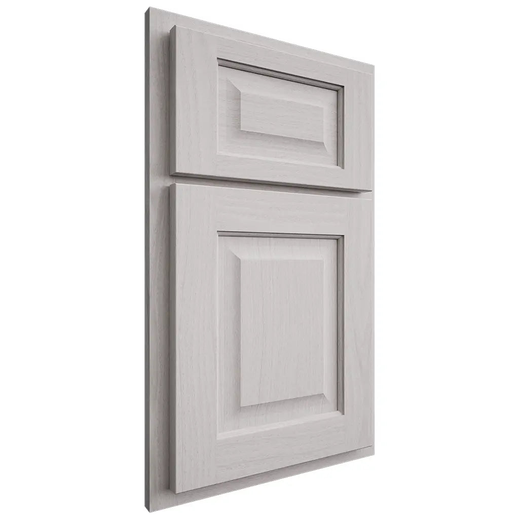 Shiloh Cabinetry Partial Overlay Square Raised White Oak Plain Cut Cotton Door