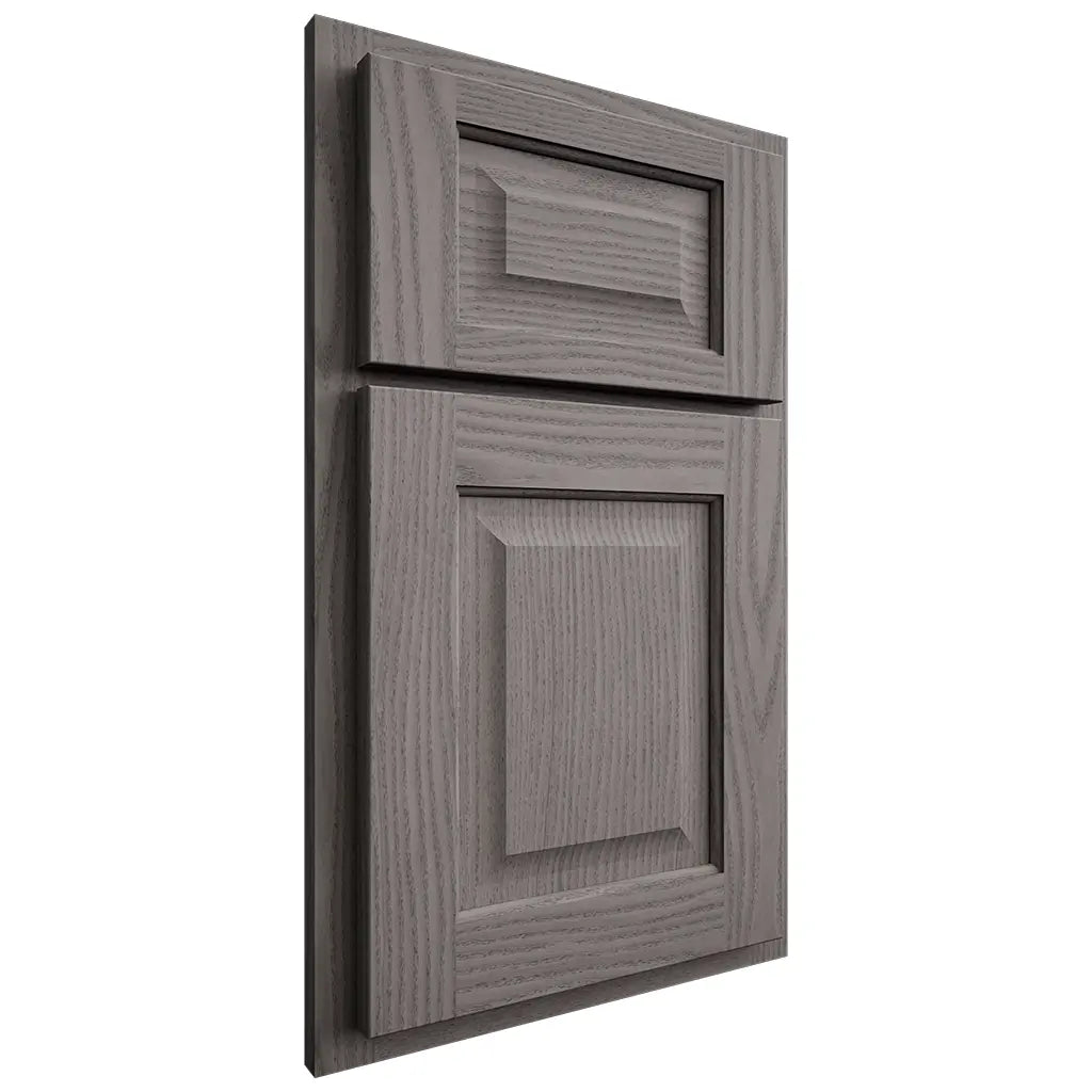 Shiloh Cabinetry Partial Overlay Square Raised White Oak Plain Cut Flagstone Door